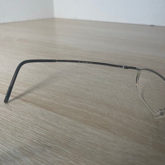 Gucci GG2708 KJ1 Eyeglasses Silver Half Rim Frames Only 51-18-135 Made in Italy - Picture 4 of 8